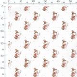 Tissu - bonhomme de neige magique