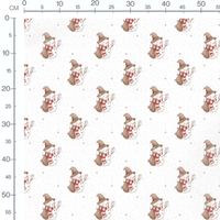 Tissu - bonhomme de neige magique