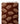 Tissu - Escargots beige sur marron