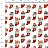 Tissu - Animaux festifs en chaussettes