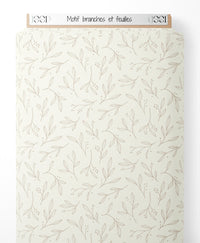 Tissu - Motif branches et feuilles