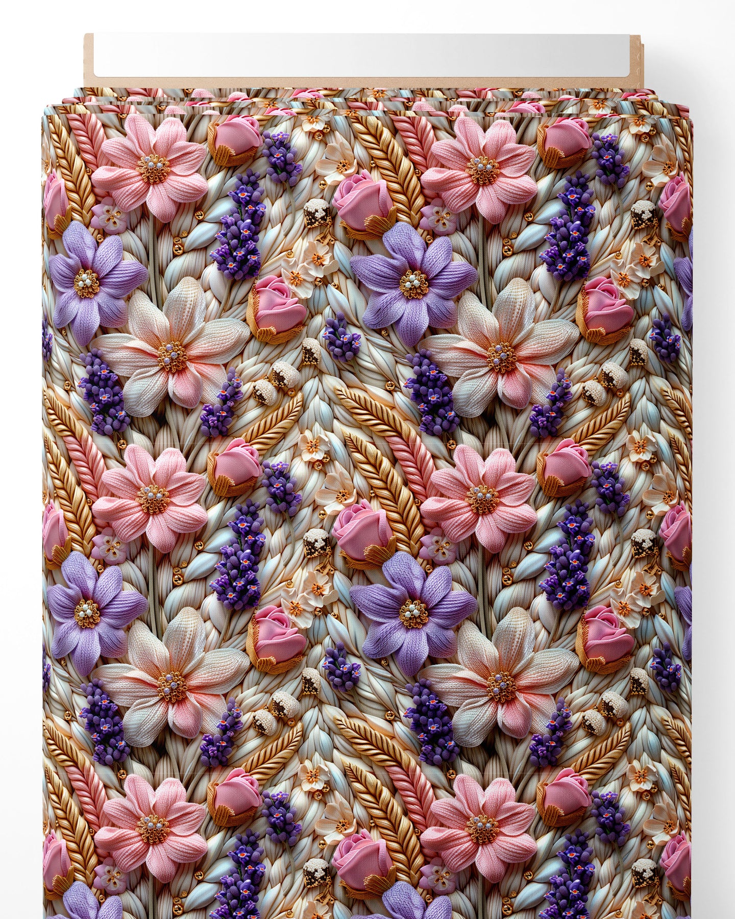 Tissu - 3D Spring flowers 1