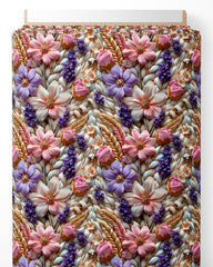 Tissu - 3D Spring flowers 1