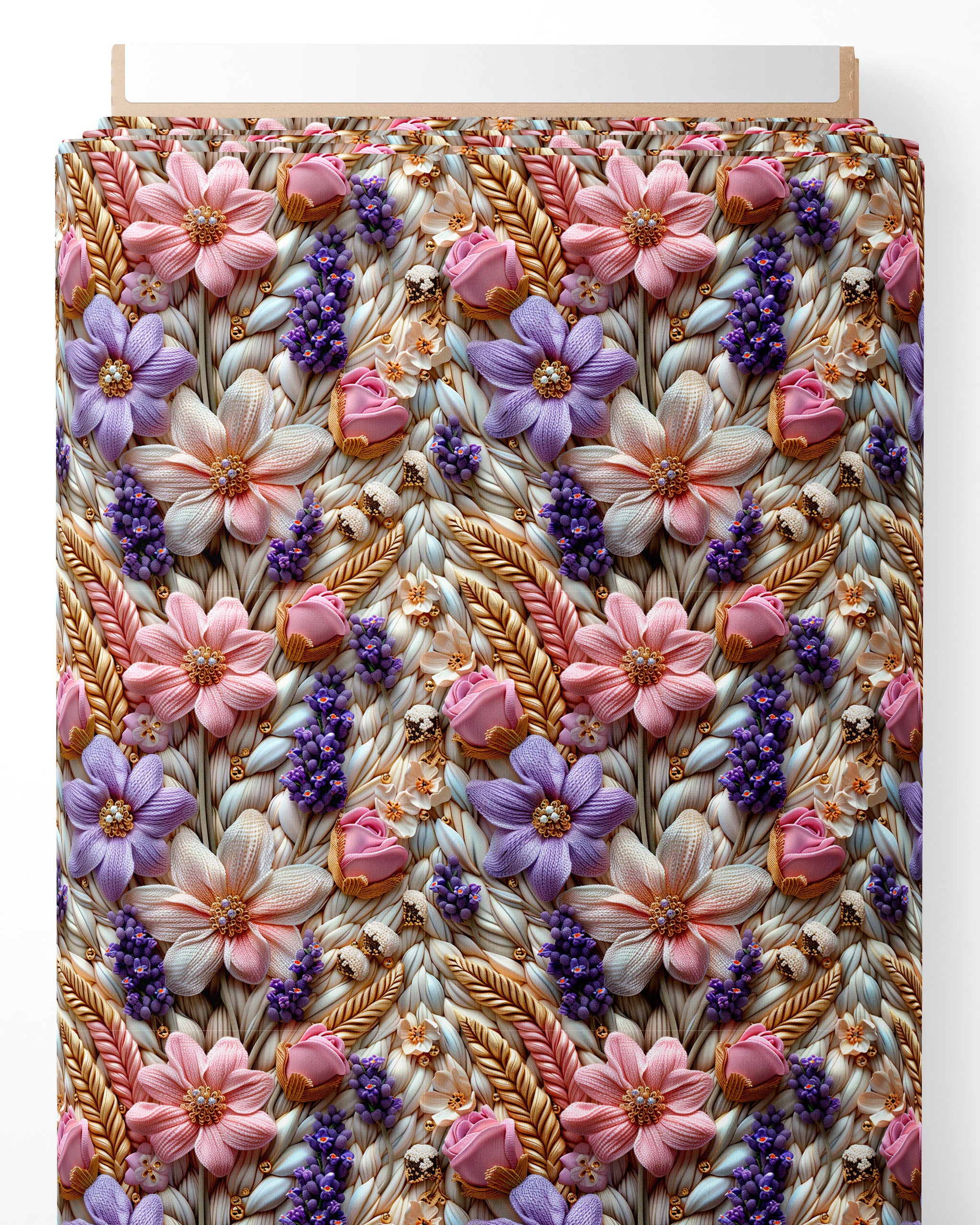 Tissu - 3D Spring flowers 1