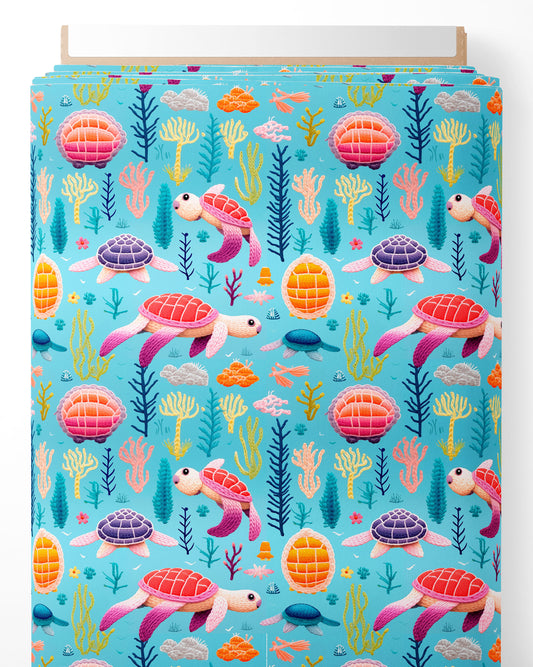 Tissu - 3D Tortues De Mer