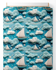 Tissu - 3D Bateaux 1