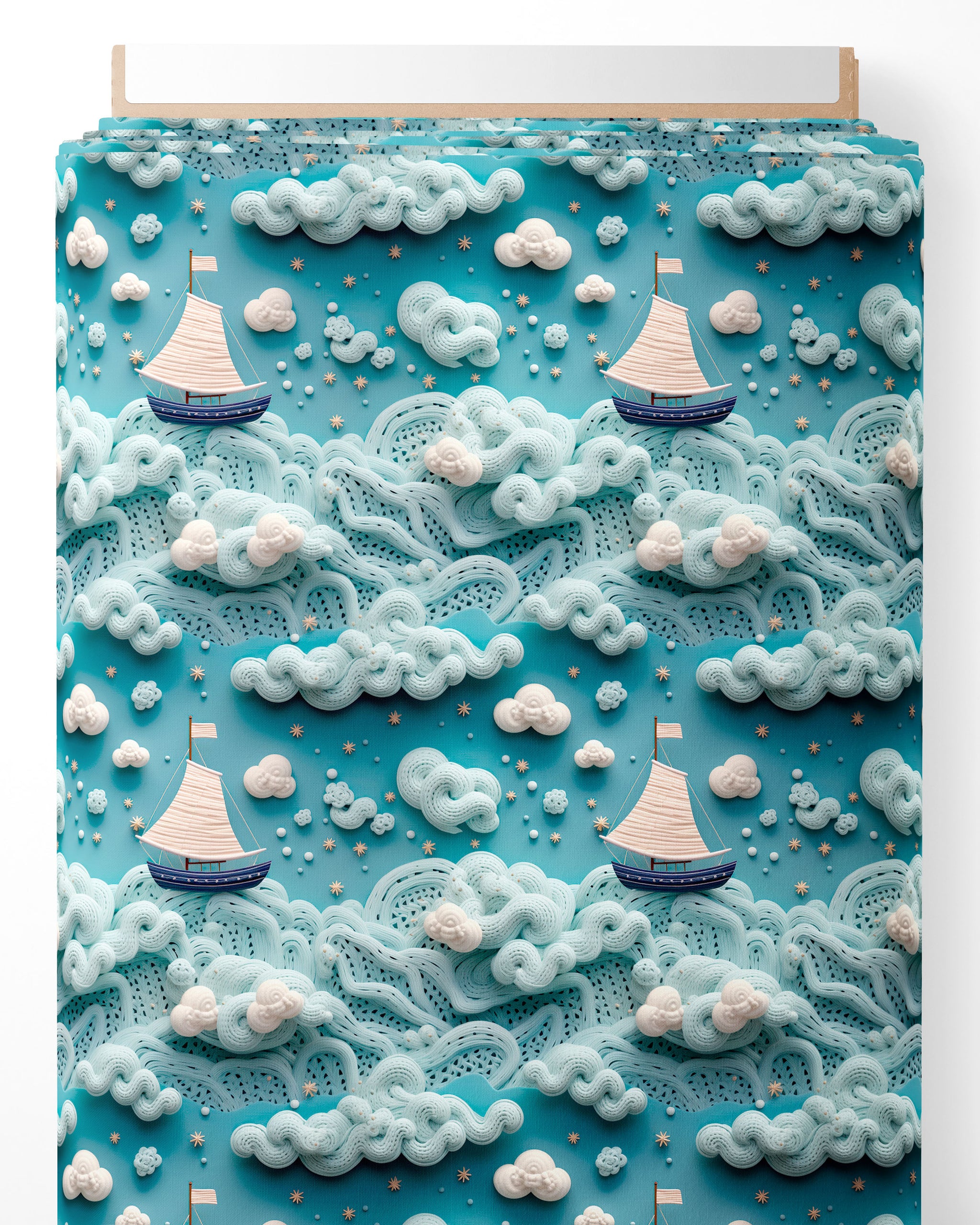 Tissu - 3D Bateaux 2