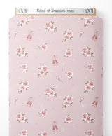 Tissu - Roses et chaussons roses
