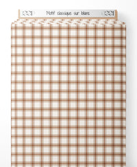 Tissu - Motif classique sur blanc
