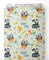 Tissu - Raton laveur lunettes écharpe