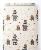 Tissu - Ours avec ruche mobile