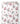 Tissu - Raton laveur et fleurs roses
