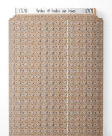 Tissu - Pandas et feuilles sur beige