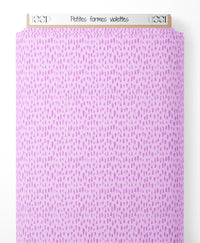 Tissu - Petites formes violettes