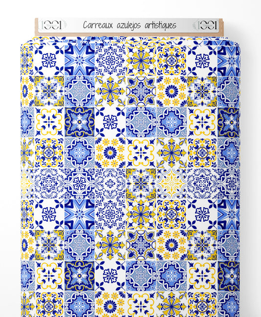 Tissu - Carreaux azulejos artistiques