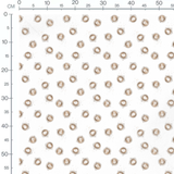 Tissu - Tasses blanches et cuillères