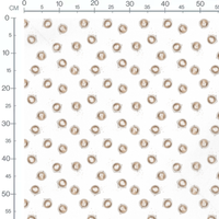 Tissu - Tasses blanches et cuillères