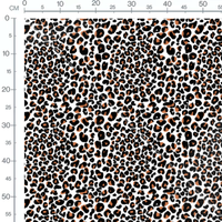 Tissu - leopard blanc