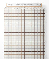 Tissu - Carrés réguliers sur blanc