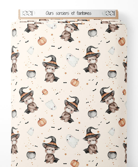 Tissu - Ours sorciers et fantômes