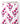 Tissu - Fleurs roses avec tiges noires