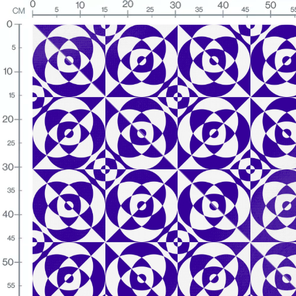 Tissu - Cercles imbriqués en rotation