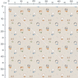 Tissu - Animaux mignons écharpes colorées