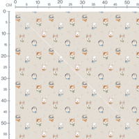 Tissu - Animaux mignons écharpes colorées