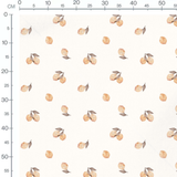 Tissu - Pois marron et bleu clair