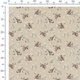 Tissu - Rongeurs et fleurs pastel