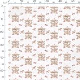 Tissu - Carrousels et chevaux roses