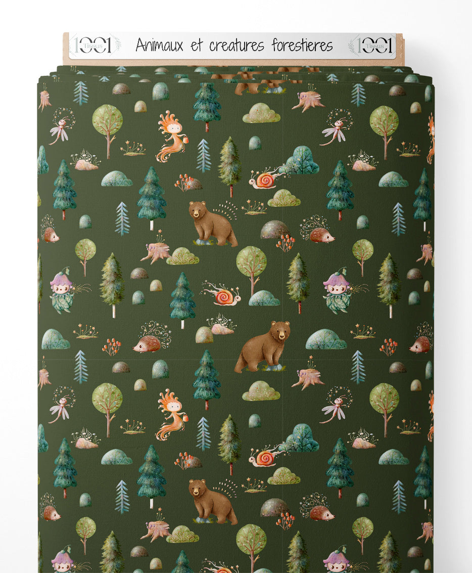Tissu - Animaux et créatures forestières