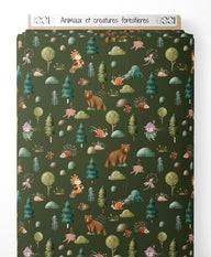 Tissu - Animaux et créatures forestières