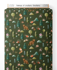 Tissu - Animaux et créatures forestières