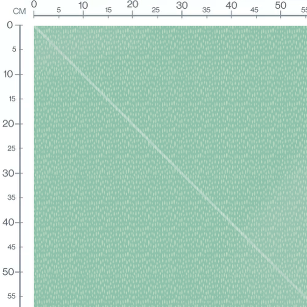 Tissu - Gouttes blanches sur vert