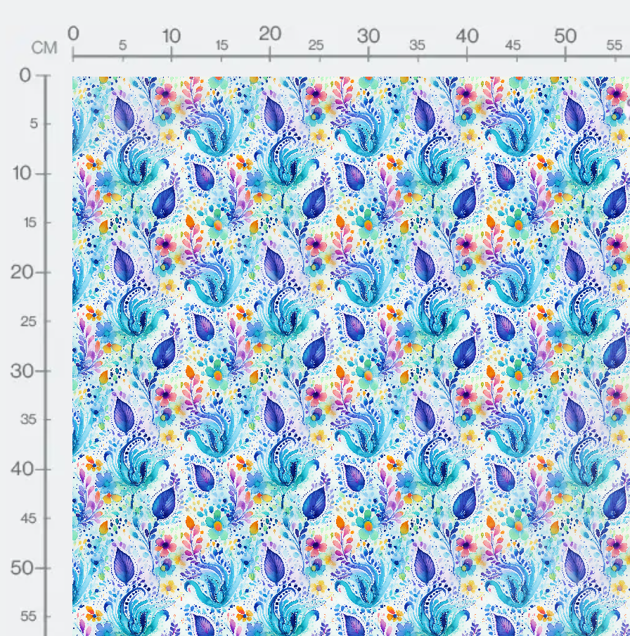 Tissu -  Fleur paisley 4