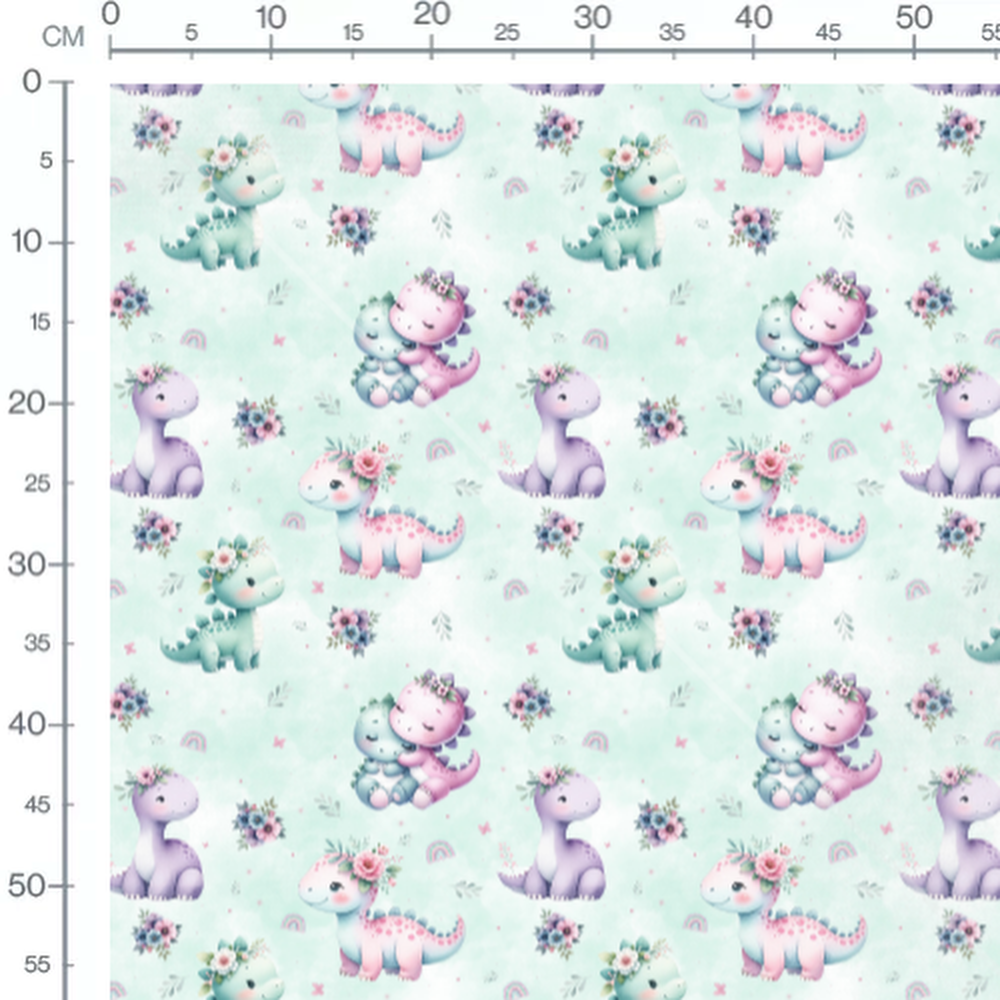 Tissu - Petits sapins blancs