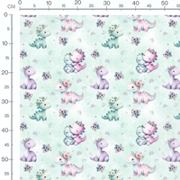 Tissu - Petits sapins blancs