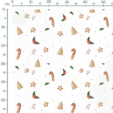 Tissu - Biscuits et baies festives