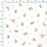 Tissu - Rayures douces beige et rose