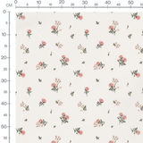 Tissu - Fleurs et bourgeons dispersés