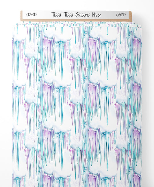 Tissu - Tissu Glacons Hiver