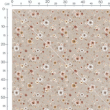 Tissu - Fleurs pastel variées délicates