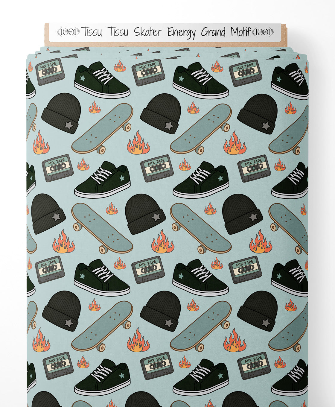 Tissu - Tissu Skater Energy Grand Motif