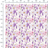 Tissu - Motifs ondulés marron beige