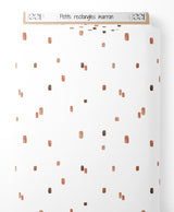 Tissu - Petits rectangles marron