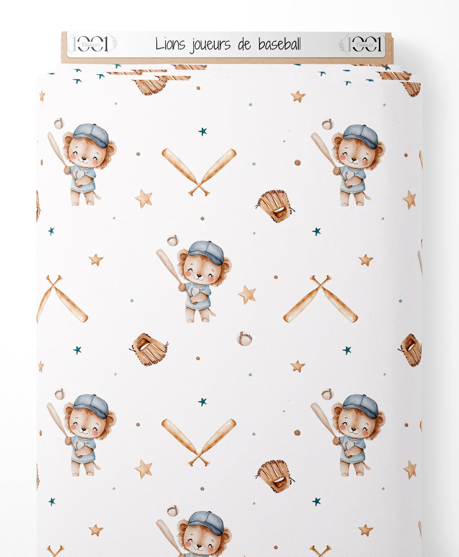 Tissu - Lions joueurs de baseball
