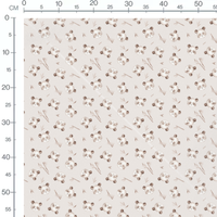 Tissu - Pandas doux sur fond beige