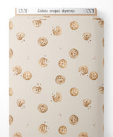 Tissu - Cookies croqués dispersés