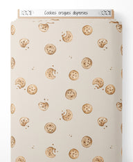 Tissu - Cookies croqués dispersés